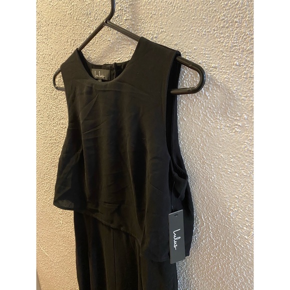 Black Backless Midi Jumpsuit - Picture 8 of 10